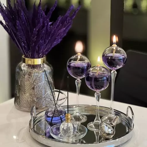 شم‍ع پیرکس مدل دراپ پایه دار