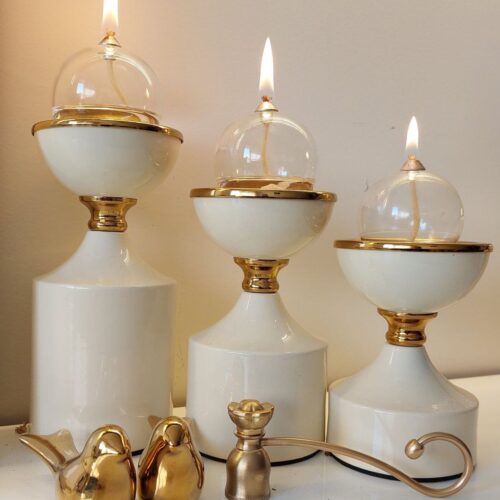 ست سه تایی شمعدان فلزی