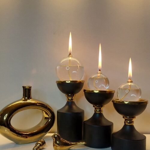 ست سه تایی شمعدان فلزی