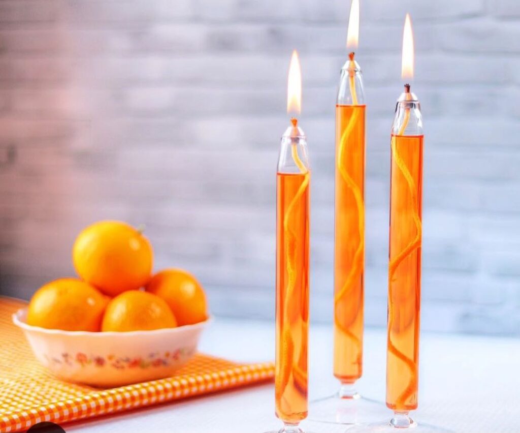 ست سه تایی شمع پیرکس مدل قلمی