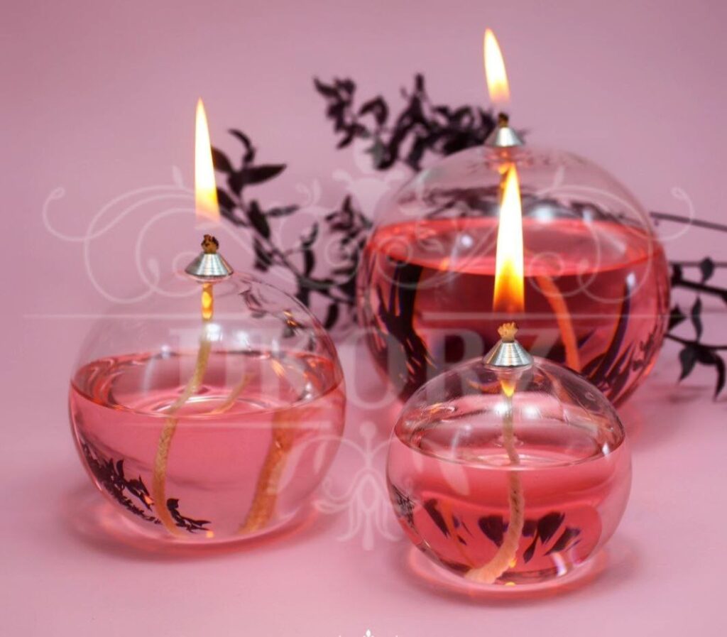 ست سه تایی شمع پیرکس مدل دراپ