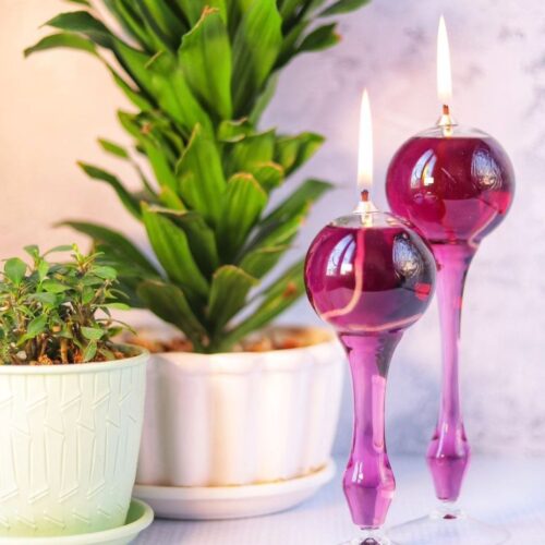 ست دو تایی شمع پیرکس مدل اورز