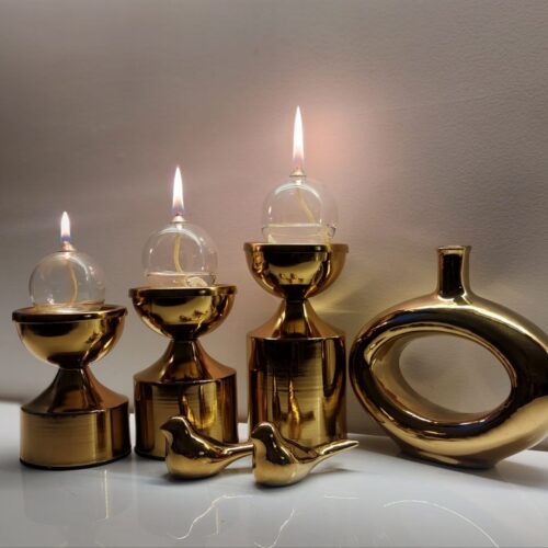 شمع سه تایی فلزی